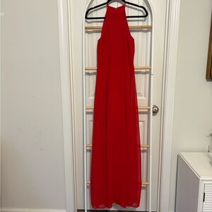 Express Vibrant Red Maxi Dress